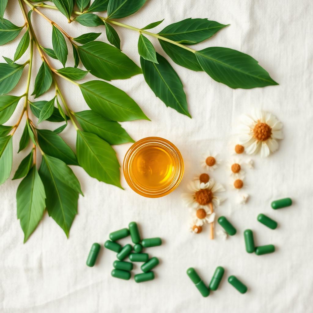 Ingredientes naturales: moringa, miel, manzanilla y suplementos